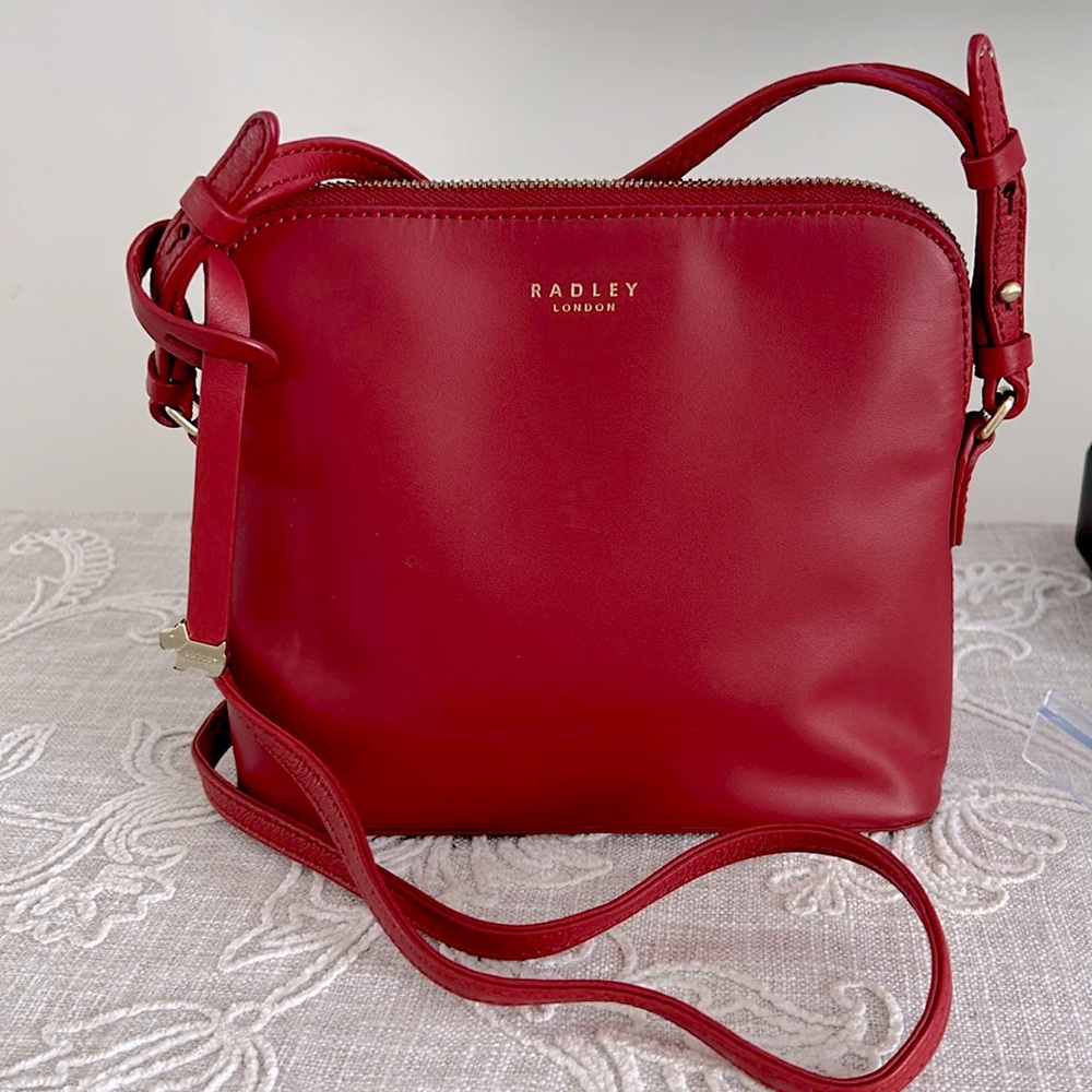 Radley London Excellent Condition Red Leather Crossbody Bag